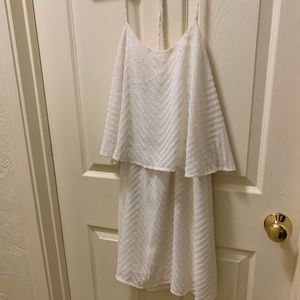 White Ruffled Dress